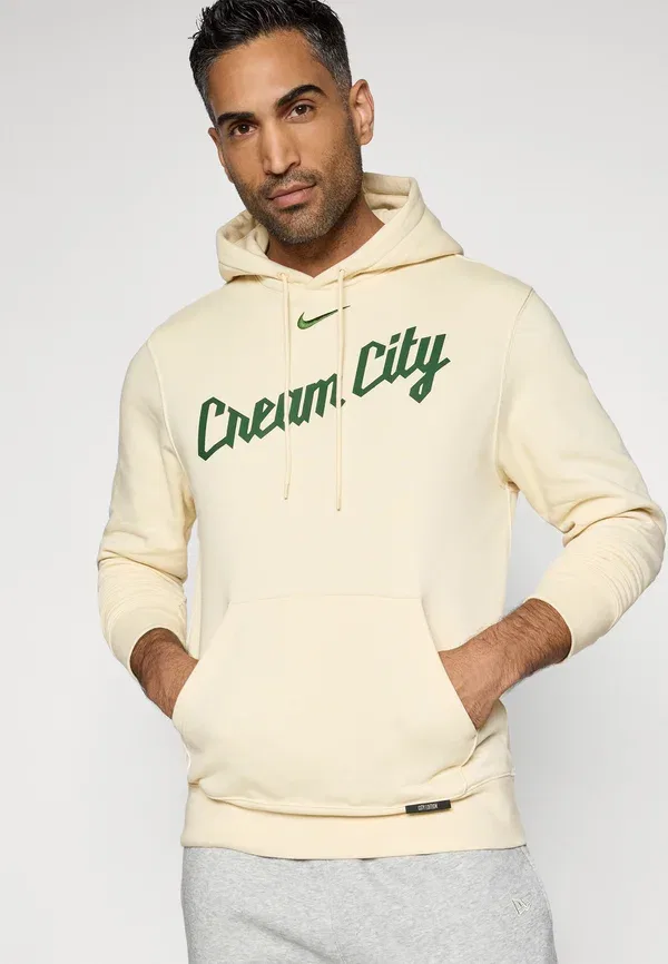 Толстовка Milwaukee Bucks City Edition Club Wear Nike Performance, плоский опал — фото 4