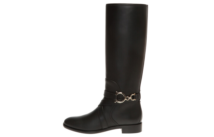 Сапоги женские черные Ferragamo