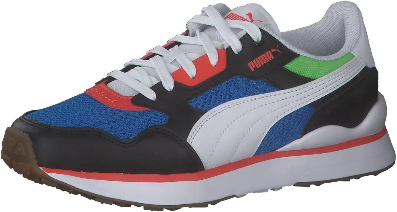 Кроссовки Puma Vikky Repeat FS Leather бело-розовые, размер 6.5 US для детей и подростков, черный — фото 3