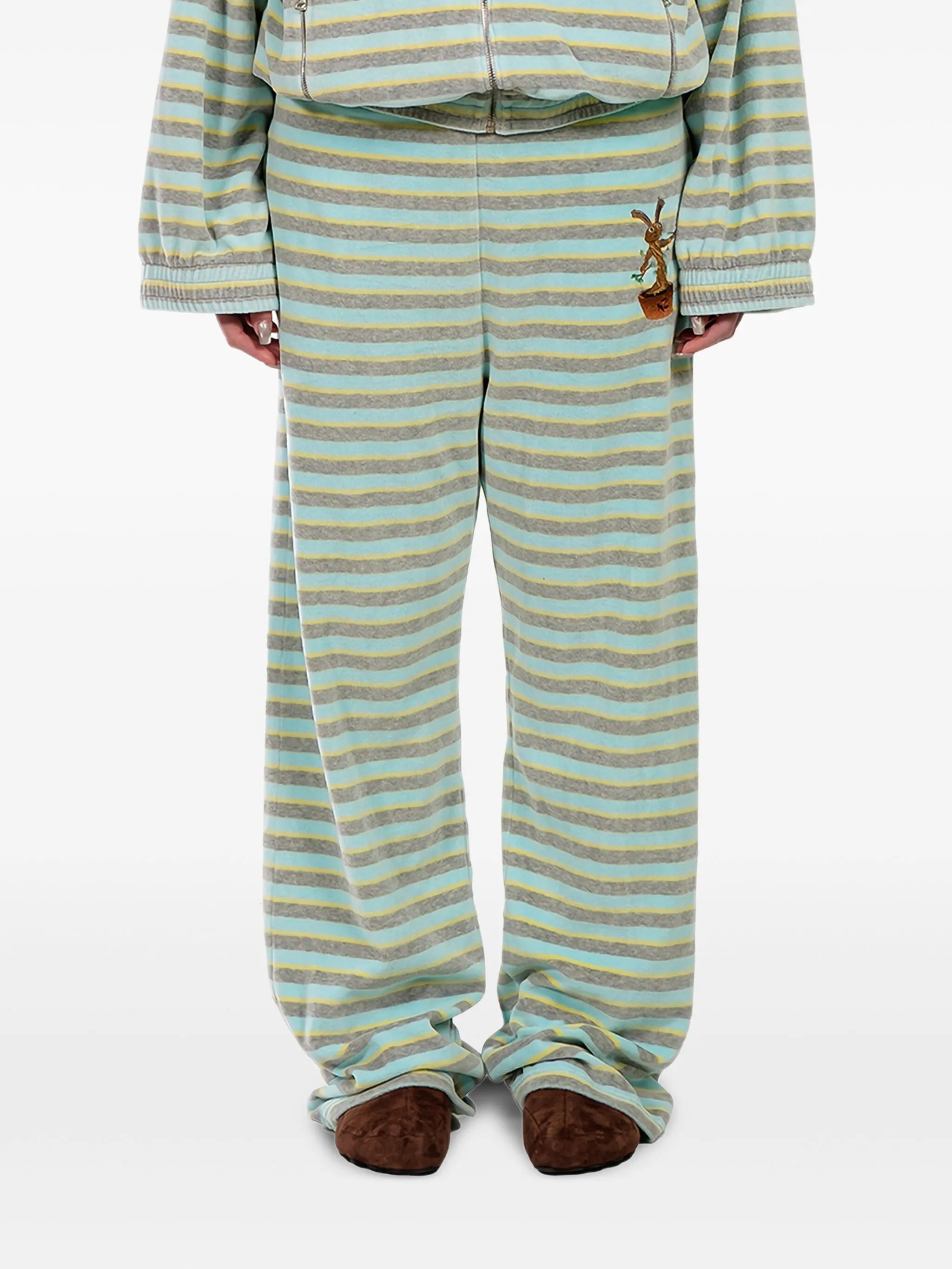 

Спортивные брюки с вышивкой Natasha Zinko, синий