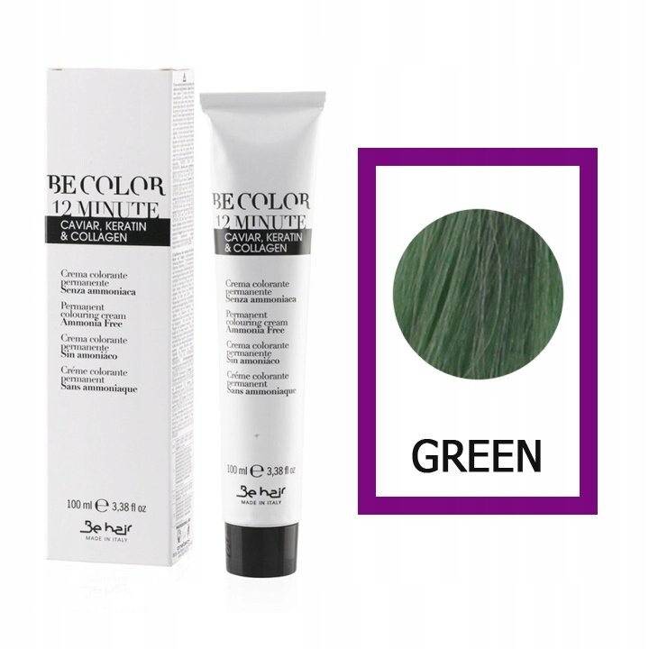 

BE HAIR Краска для волос Be Color без аммиака ЗЕЛЕНАЯ - 100мл