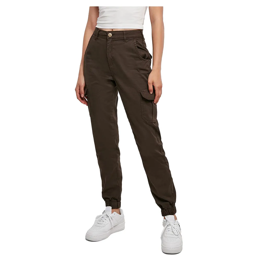 

Брюки карго Urban Classics High Waist, коричневый