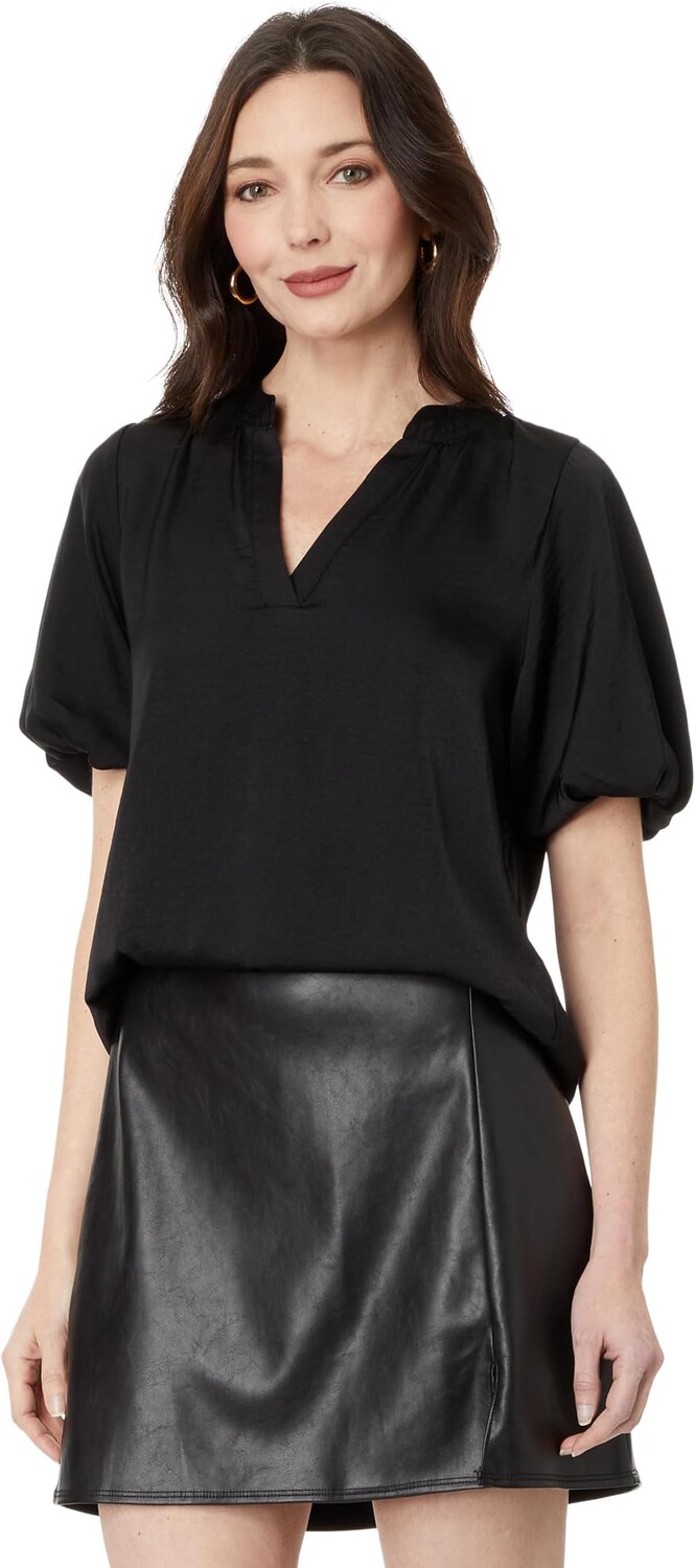 

Блуза Vince Camuto Quarter Puff Sleeve Blouse, цвет Rich Black