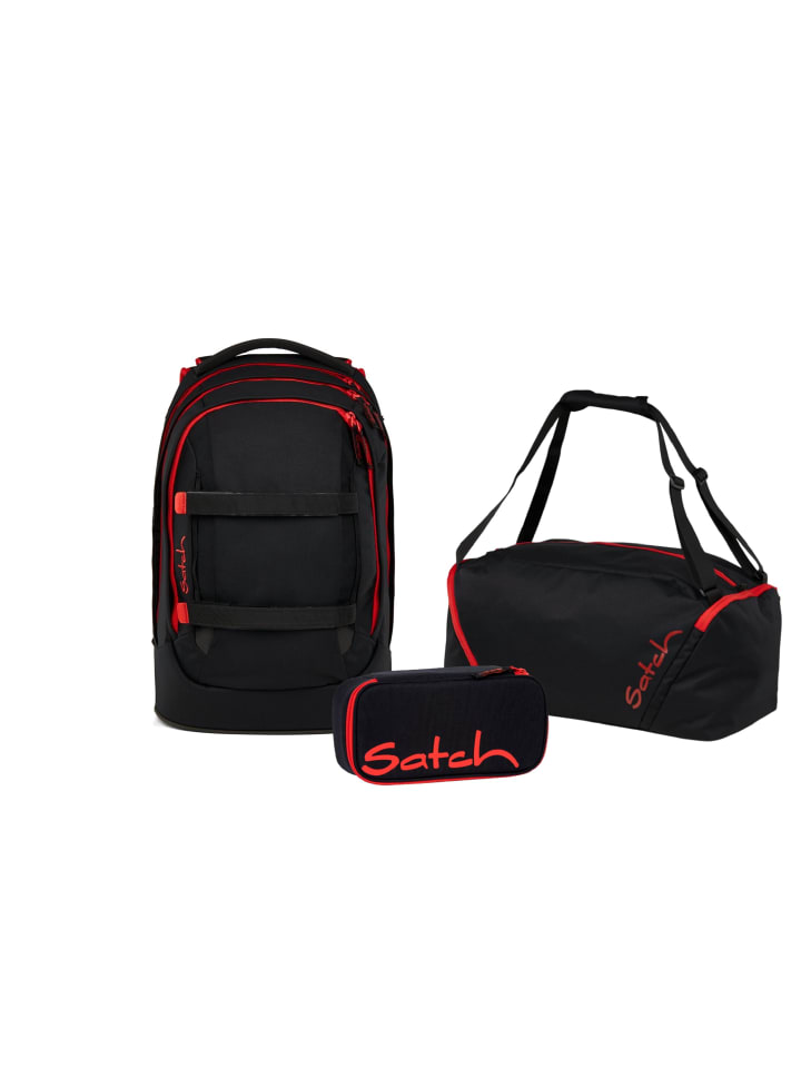

Satch Набор школьных рюкзаков PACK Fire Phantom, 3 предмета, черный