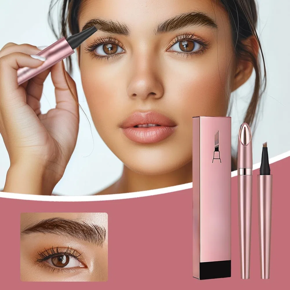 Карандаш для бровей Fafasa 3D Microblading, водостойкий, темно-коричневый — фото 2