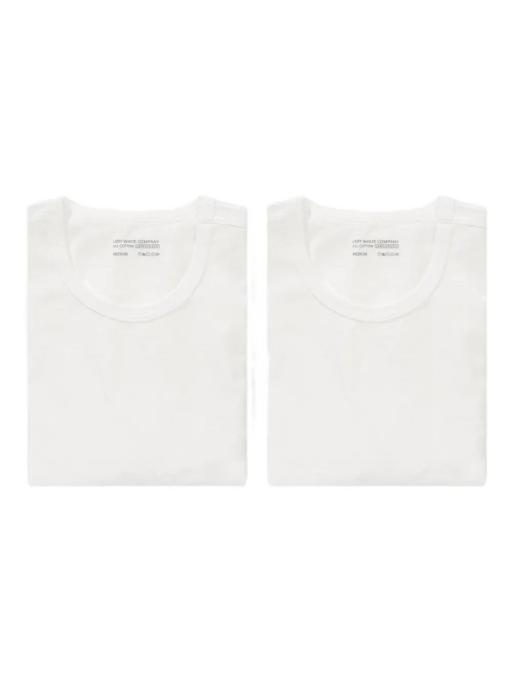 

Комплект из двух футболок Lady White Co., белый