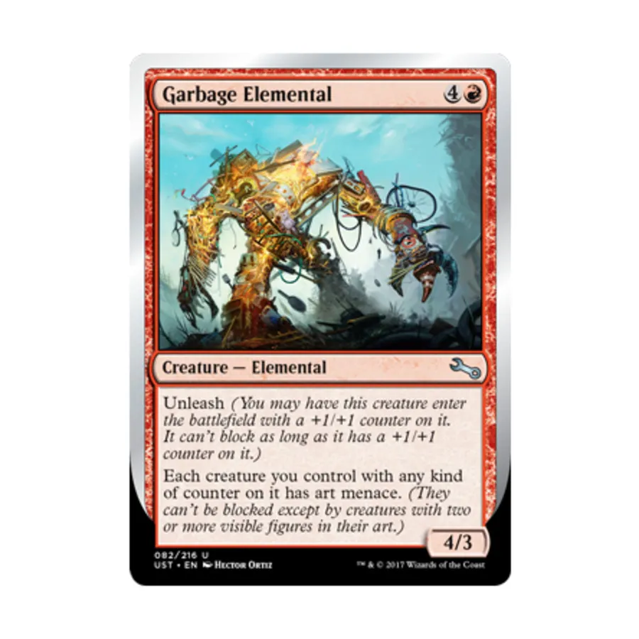 

CCG Элементаль мусора – E (U), MTG - Unstable