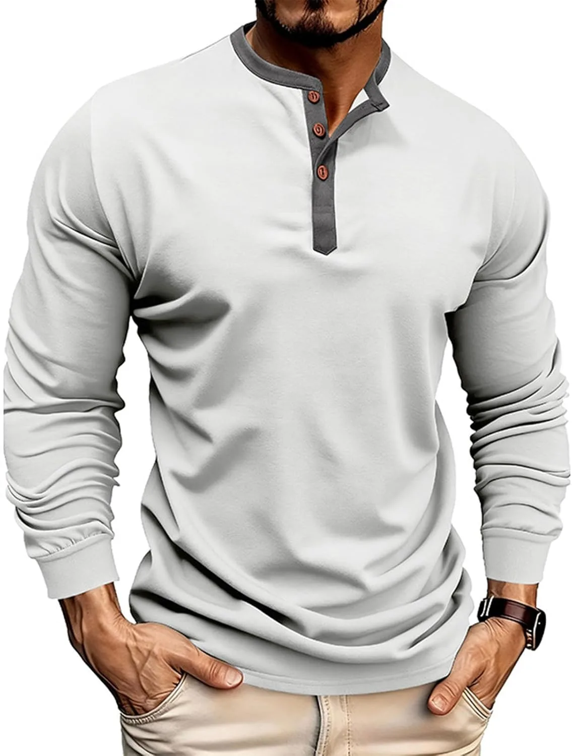 

Мужская футболка-поло с длинным рукавом