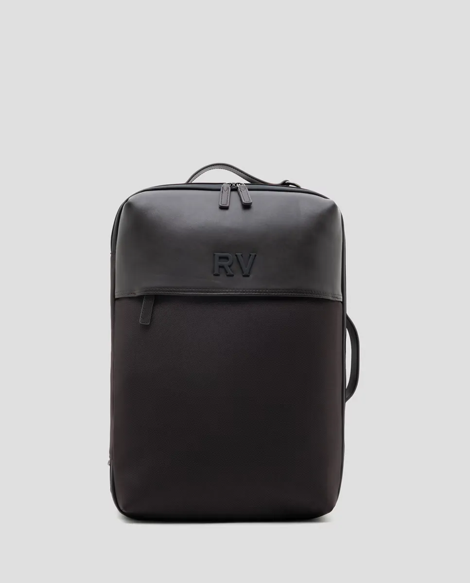

Мужской рюкзак из нейлона и кожи Travel Bag Mim Roberto Verino, коричневый