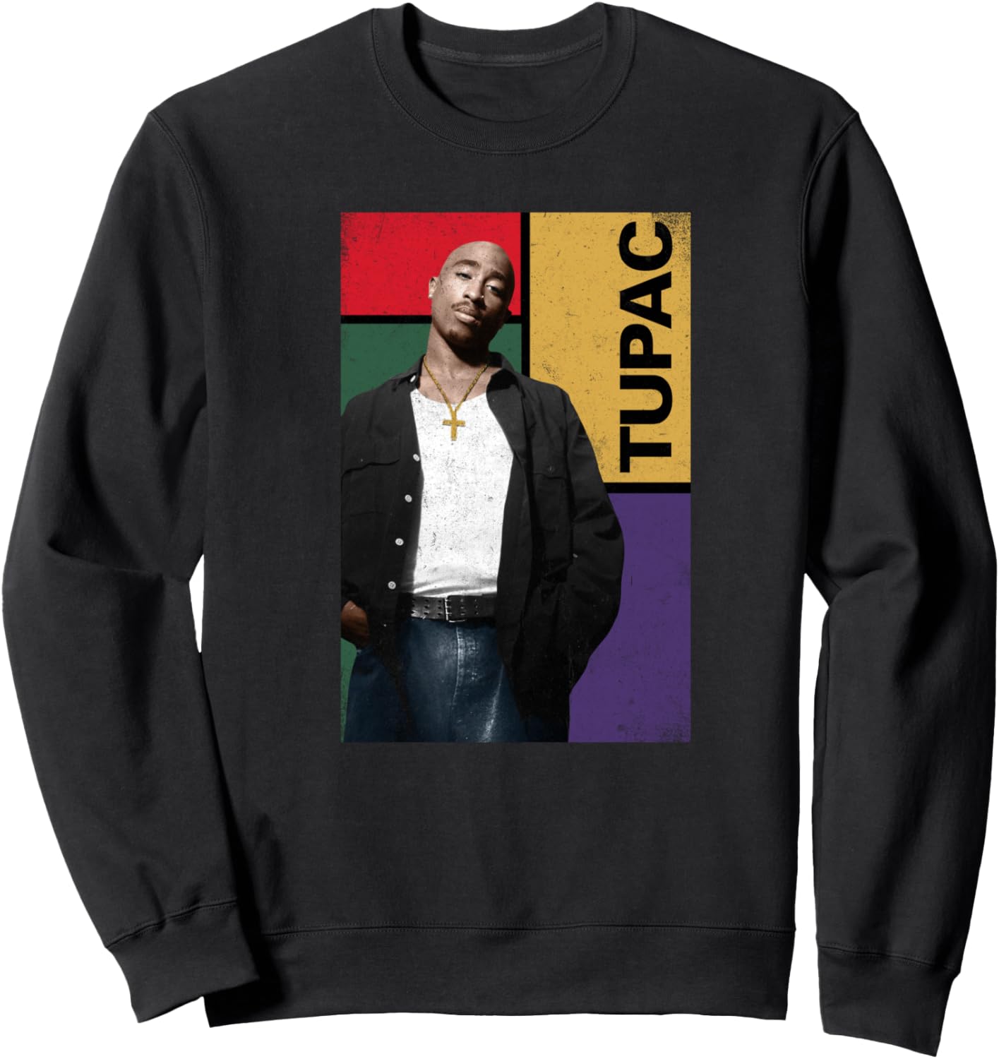 

Винтажная квадратная толстовка с изображением Тупака, черная Tupac Shakur, Черный, Винтажная квадратная толстовка с изображением Тупака, черная Tupac Shakur