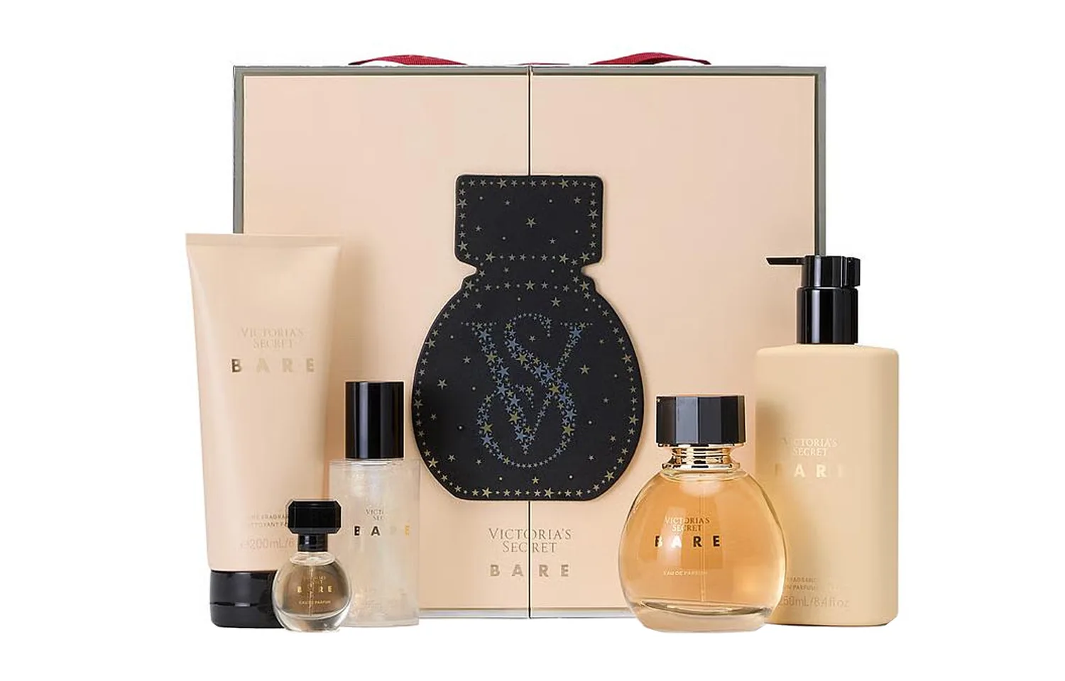 Victoria's Secret Набор духов Ben Zhen Charm Box, парфюмерная вода, цитрусовый фиалковый, пять предметов, 100ml Perfume+7ml Perfume+75ml Spray+250ml Body Lotion+200ml Shower Gel