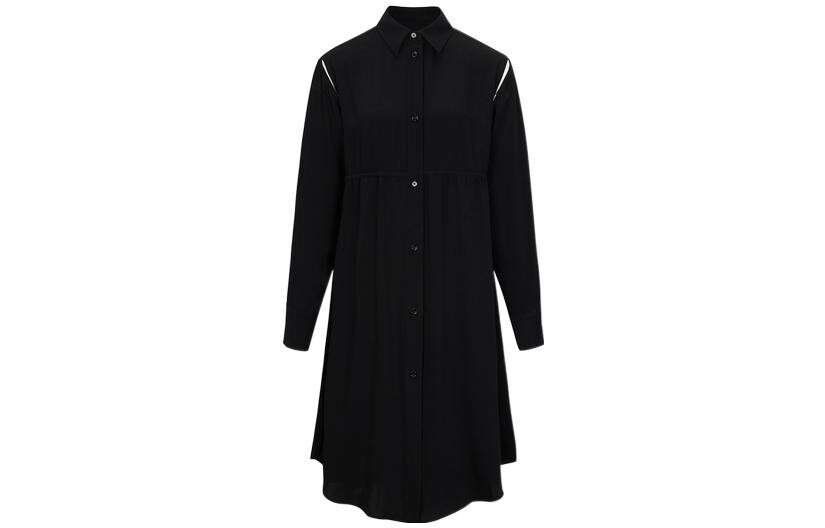 

Платье с длинными рукавами женское черное Mm6 Maison Margiela