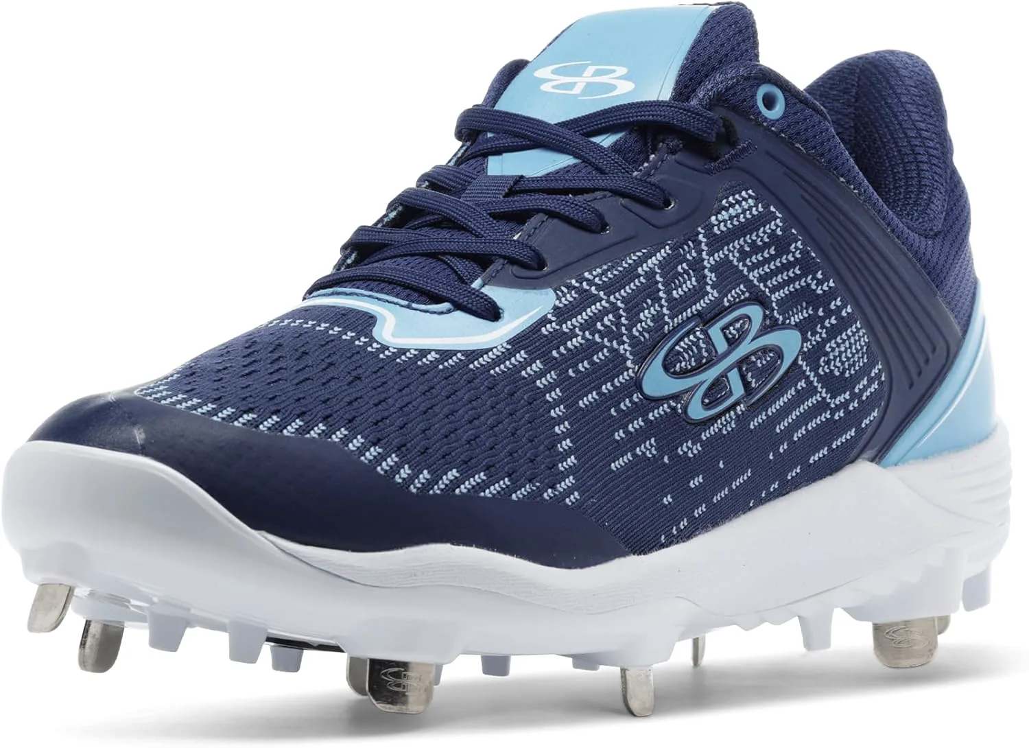Boombah Viper Pureknit Мужские металлические бутсы - Статус - Разнообразие цветов - Разные размеры, темно-синий/синий/белый — фото 2
