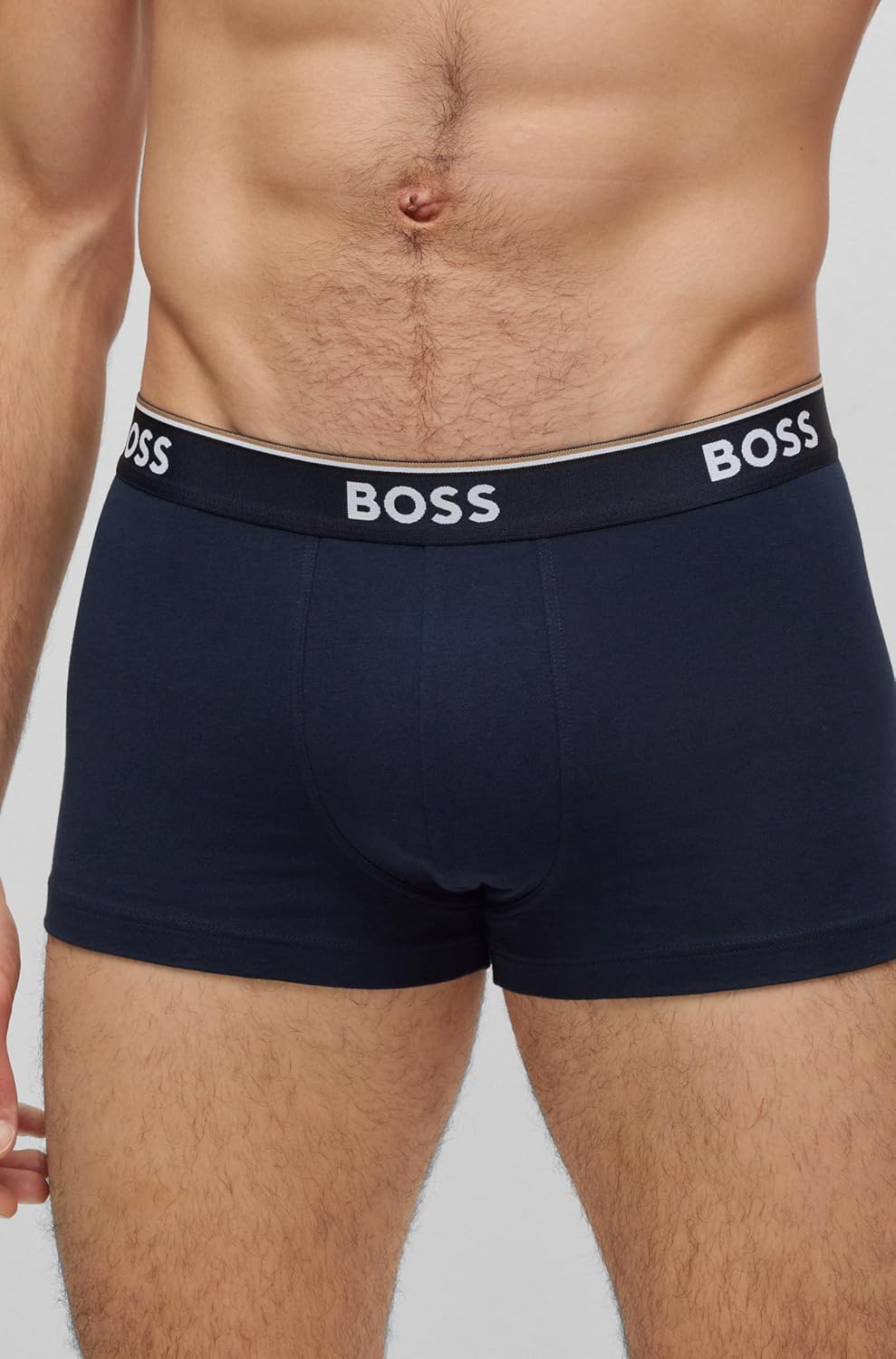 Комплект из 3-х трусов-боксеров BOSS из эластичного хлопка, стандартного кроя, Peacock Blue — фото 3