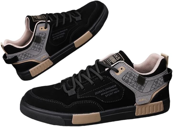 

Мужские спортивные кеды для скейтборда, уличный стиль, повседневная легкая модная обувь Hoalox, черный