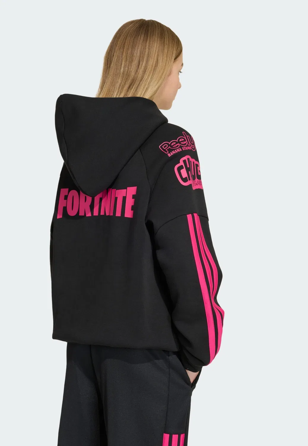Спортивная толстовка Adidas Sportswear Adidas x Fortnite черного цвета — фото 3
