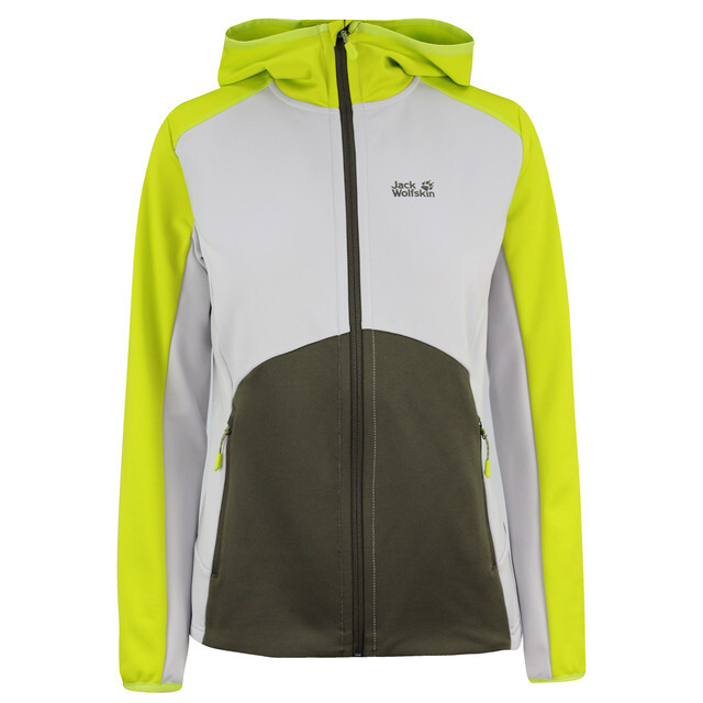 

Женская куртка Powerstretch серо-зеленого цвета Jack Wolfskin, зеленый