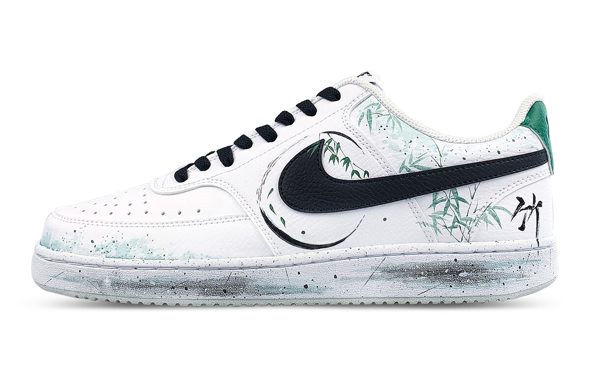 

Кроссовки Nike Court Vision 1 Skateboarding Shoes Men Low-top White/Green/Black, цвет Zhuqing