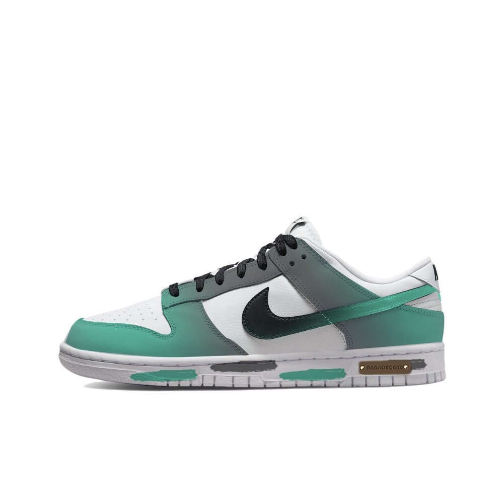 

Кроссовки Nike Dunk Skateboarding Shoes Men Low-top Black/green, черный/зеленый