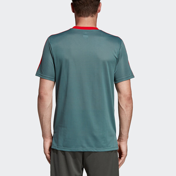 Футболка adidas Fcb Tr Jsy Casual Sports Bayern Munich Soccer/Football Training Short Sleeve Malachite Green, зеленый — фото 4