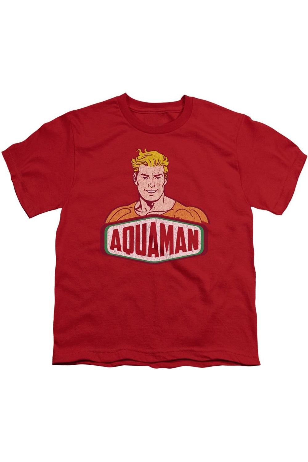 

Футболка с коротким рукавом Aquaman от DC Comics для детей Gildan, красный