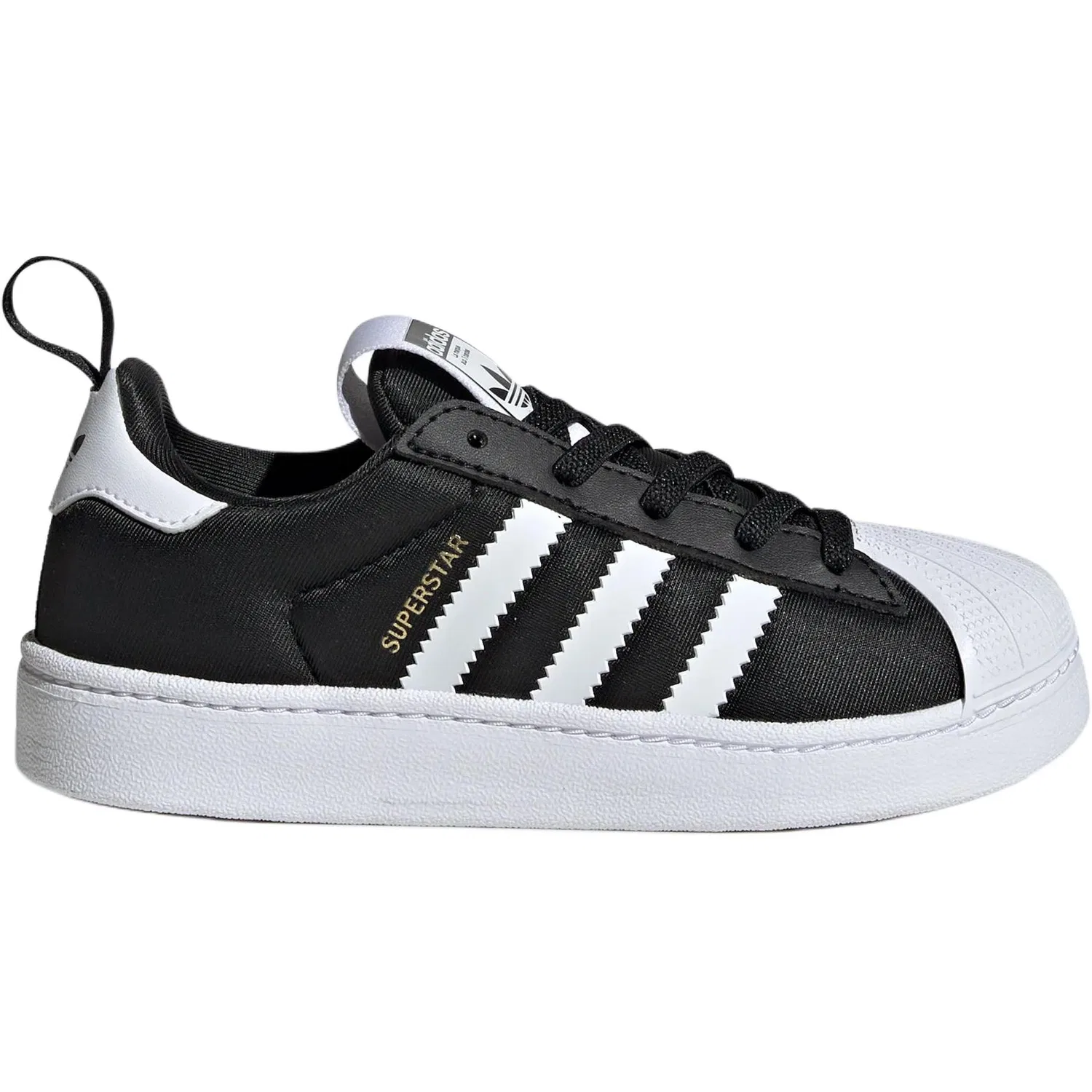 Кроссовки для скейтбординга Adidas Originals SUPERSTAR Kids Black White — фото 3