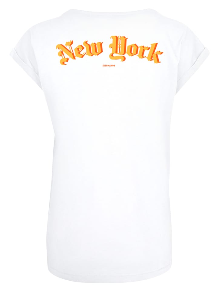 

F4NT4STIC Футболка New York Orange с коротким рукавом, белая, Белый, F4NT4STIC Футболка New York Orange с коротким рукавом, белая
