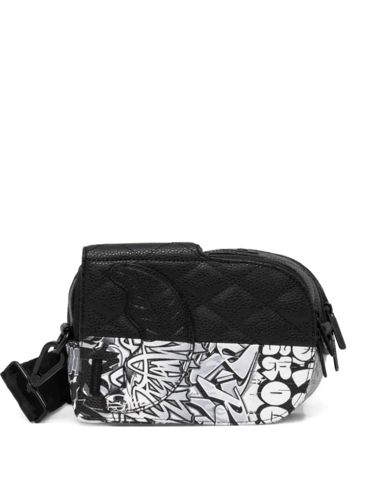 

Sprayground стеганая сумка через плечо с принтом граффити, черный