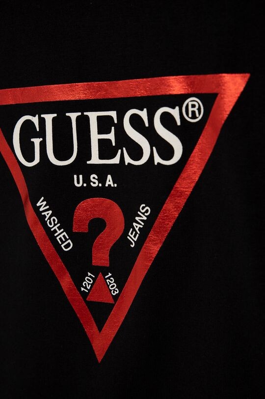 Детская футболка Guess, черный — фото 3