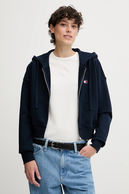 

Хлопковая толстовка Tommy Jeans, темно-синий