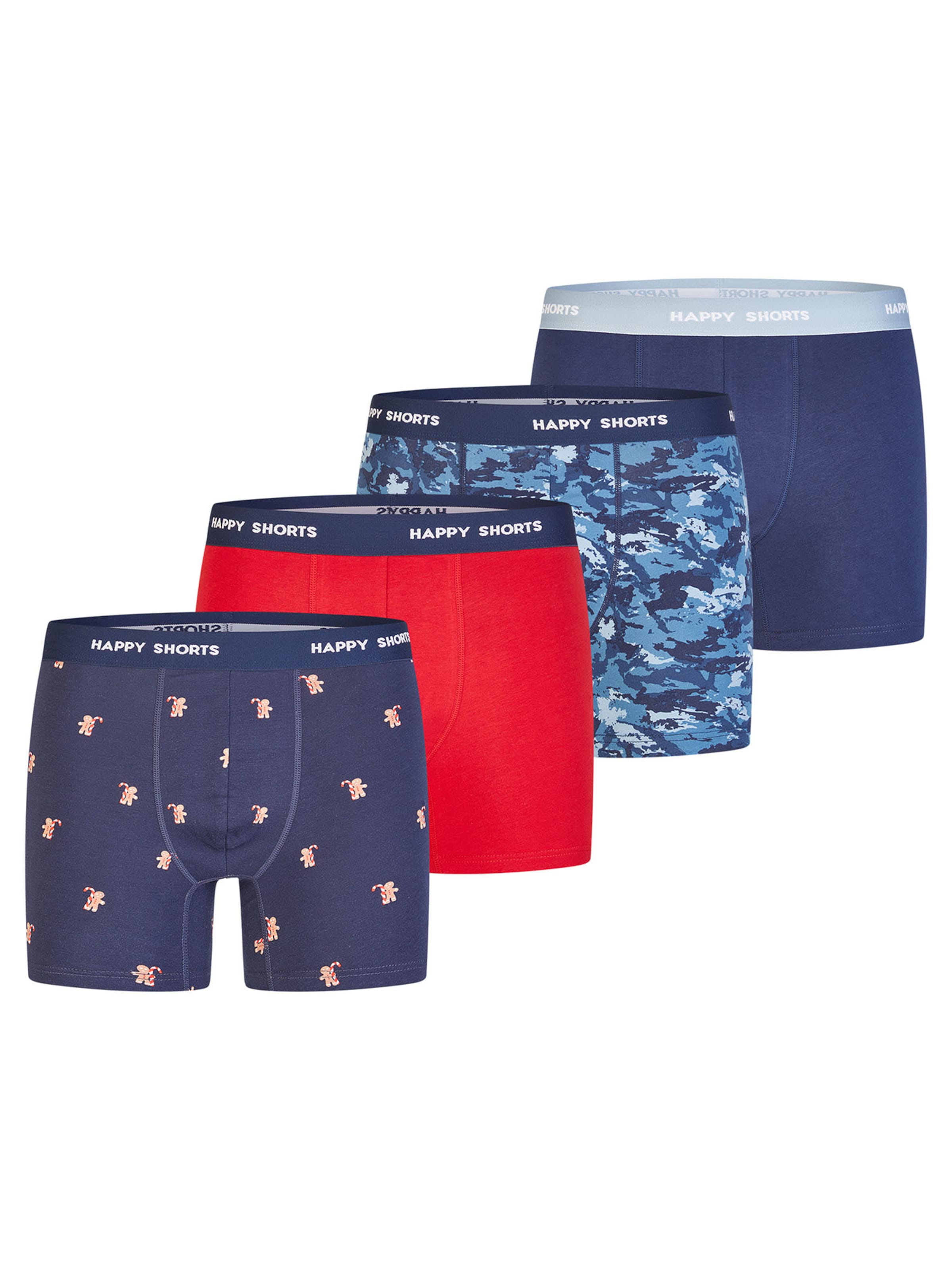

Happy Shorts Боксеры 'Christmas' в цвете Navy, Red