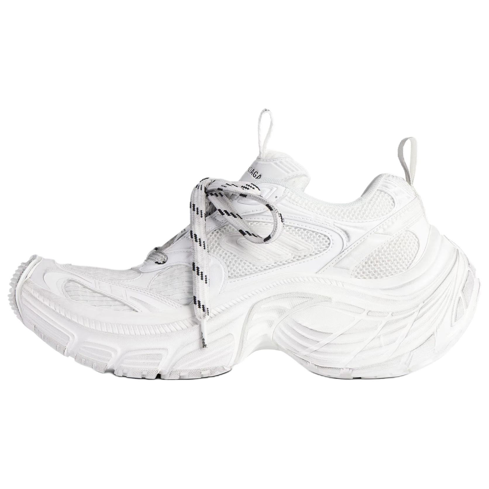 Balenciaga Женские кроссовки 6XL Low-Top Chunky, белые
