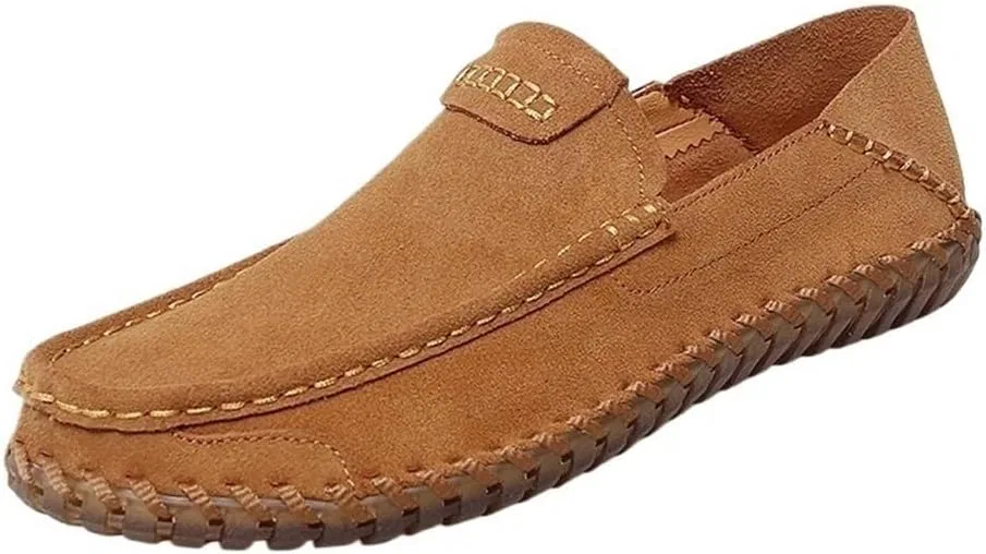 Мокасины мужские замшевые Loafers, коричневый DHFIRUFSHLO