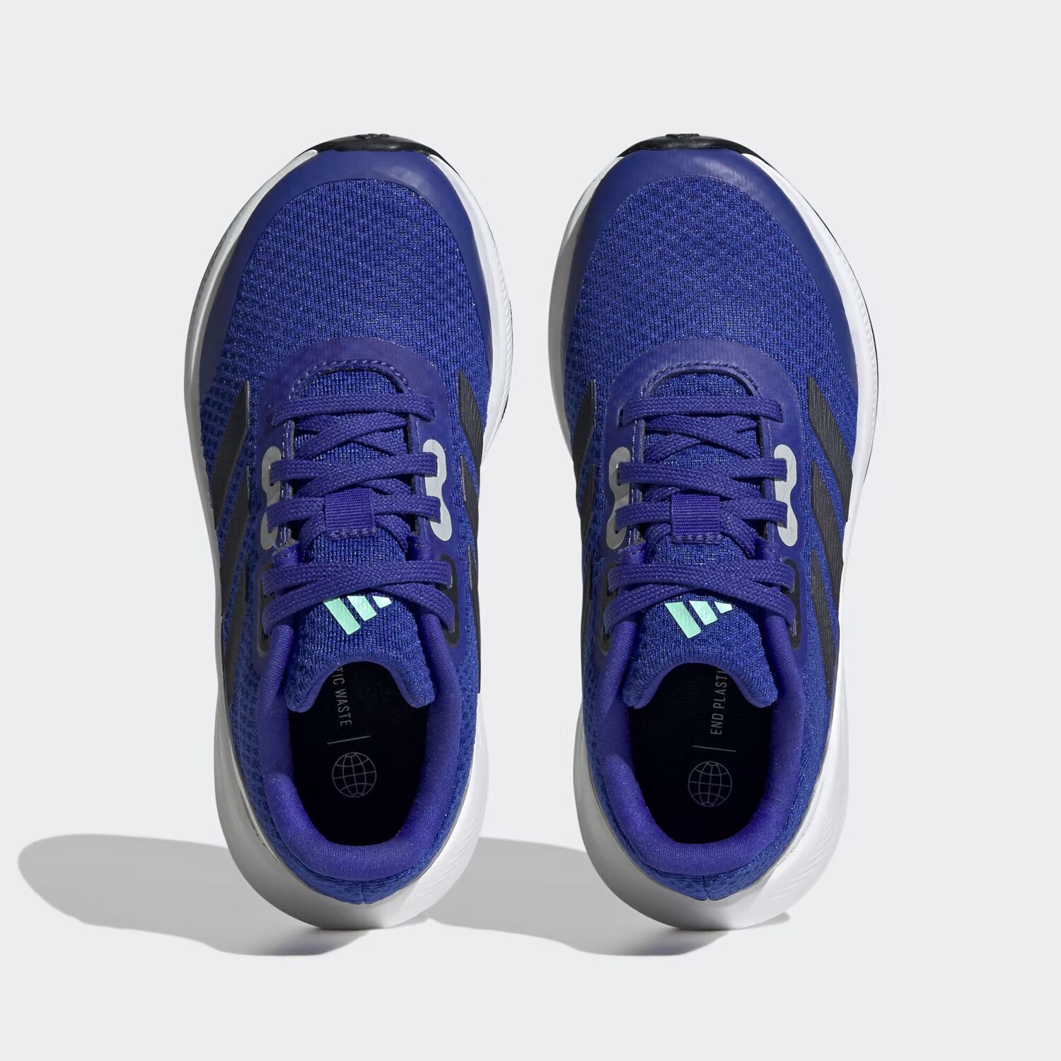 Туфли на шнуровке RunFalcon 3 Adidas, цвет Lucid Blue/Legend Ink/Cloud White — фото 2