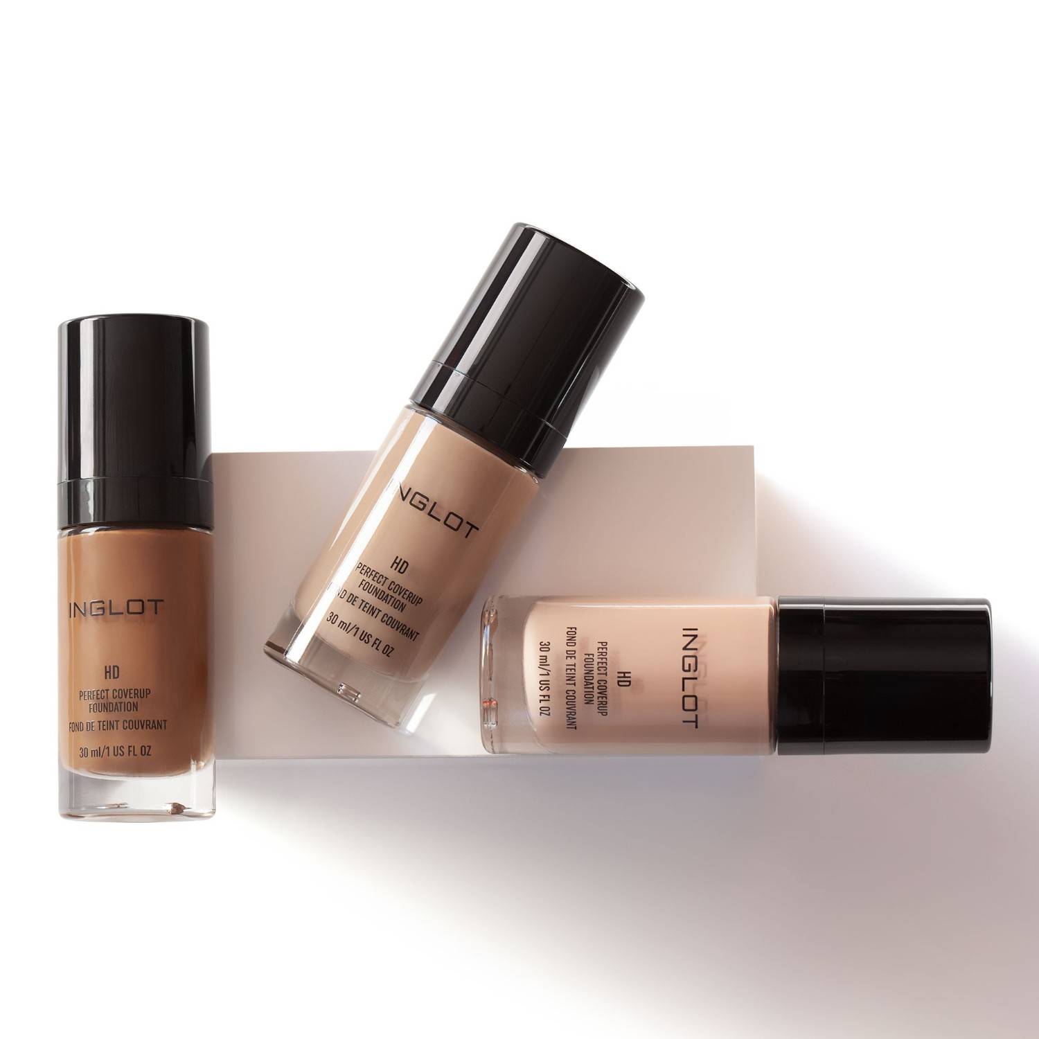 Тональный крем для лица hd perfect coverup Inglot, nr. 72, объем 30 мл — фото 3