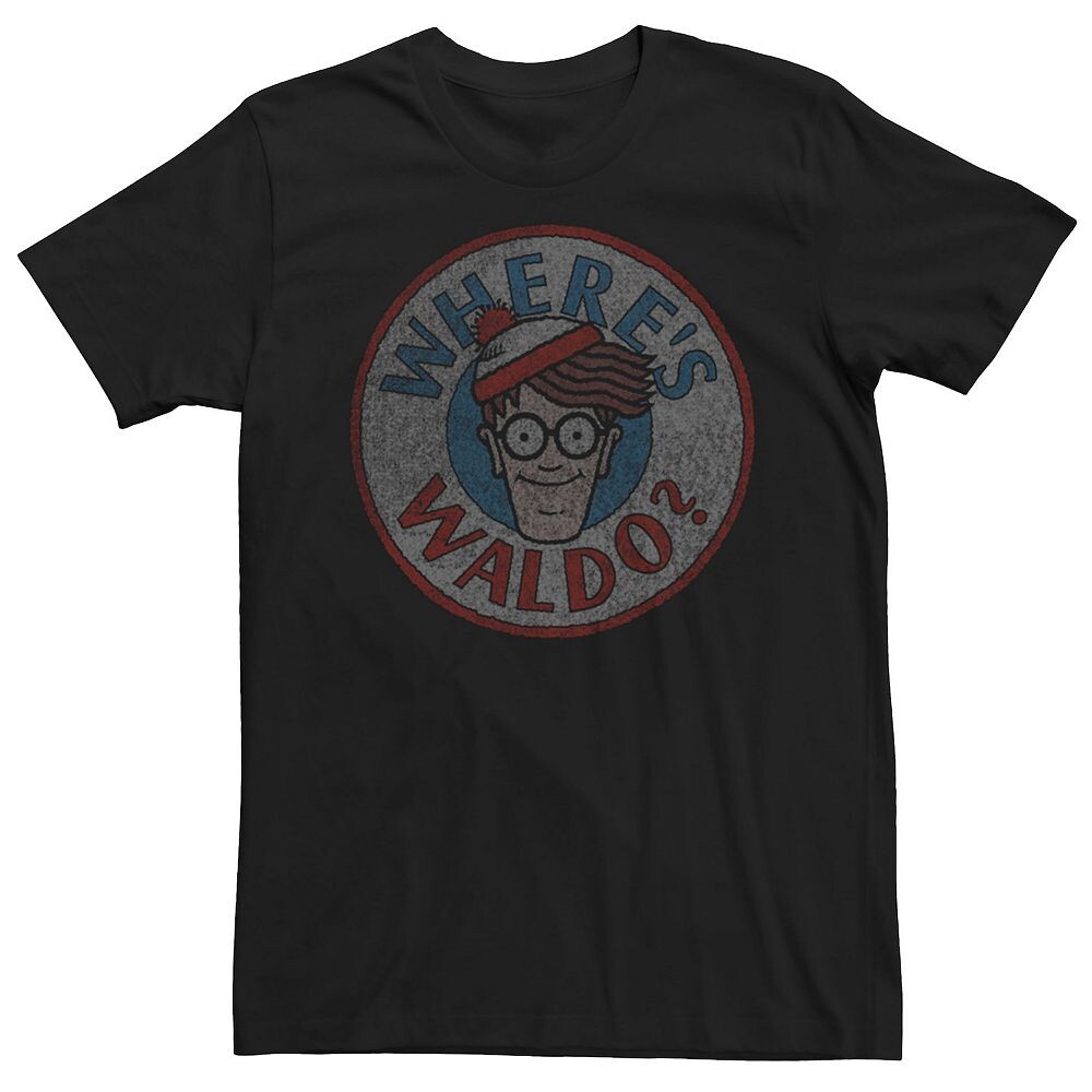 

Мужская футболка Where's Waldo Face Licensed Character, черный