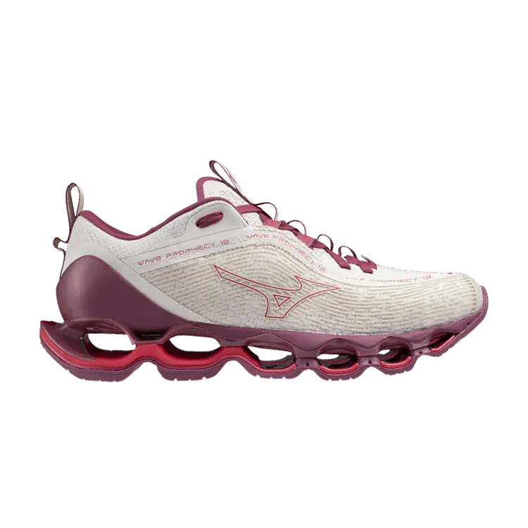 Кроссовки Mizuno Wmns Wave Prophecy 13 White Sand Azalea, белый