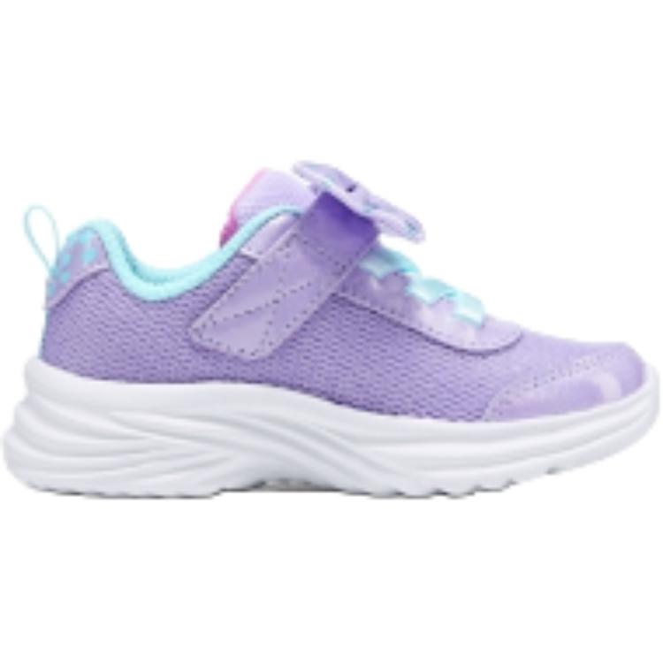 Skechers Kids Skechers девочки нескользящие износостойкие низкие кроссовки для малышей lavender/light green — фото 3