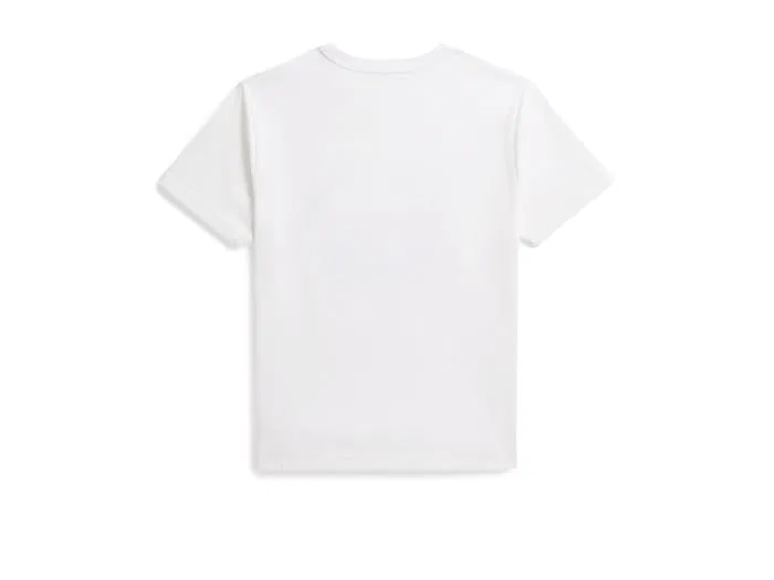 Футболка с графическим принтом Cotton Jersey Graphic Tee Polo Ralph Lauren Kids, White — фото 2