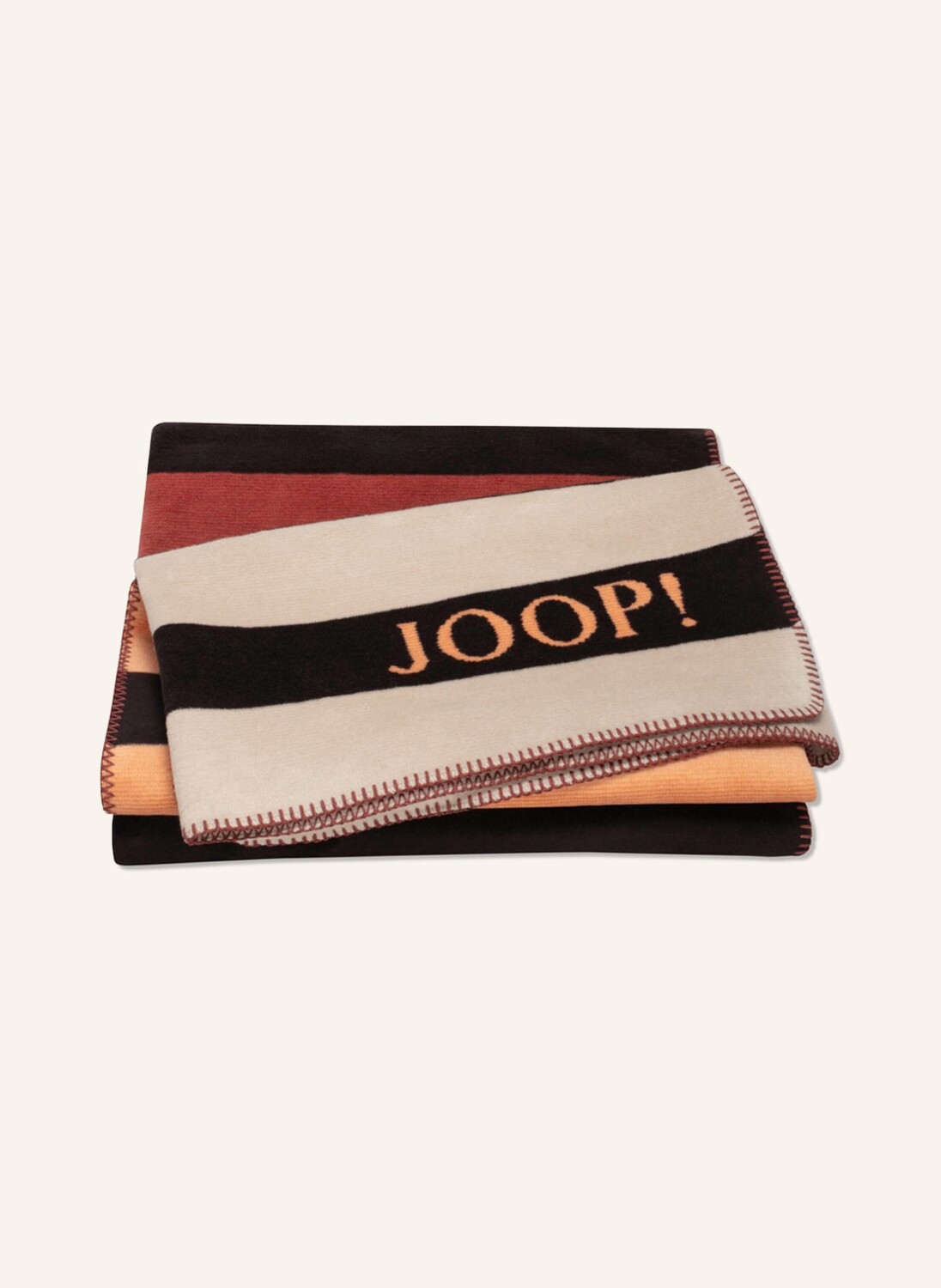 

Плед тон JOOP!, бежевый/черный/светло-оранжевый