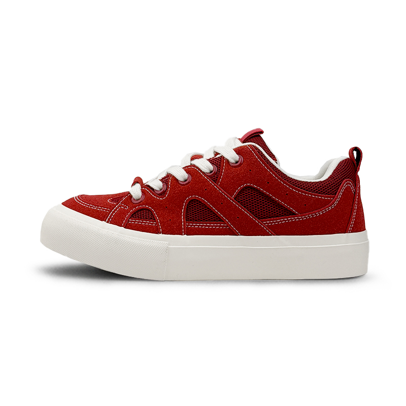 

VASIBAEN Кроссовки для скейтбординга Coverage Cushioning Low Top, мужские, ангоровые, красные