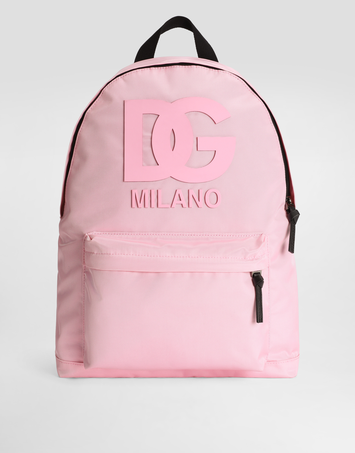 

Нейлоновый рюкзак с резиновой нашивкой DG Dolce&Gabbana, розовый