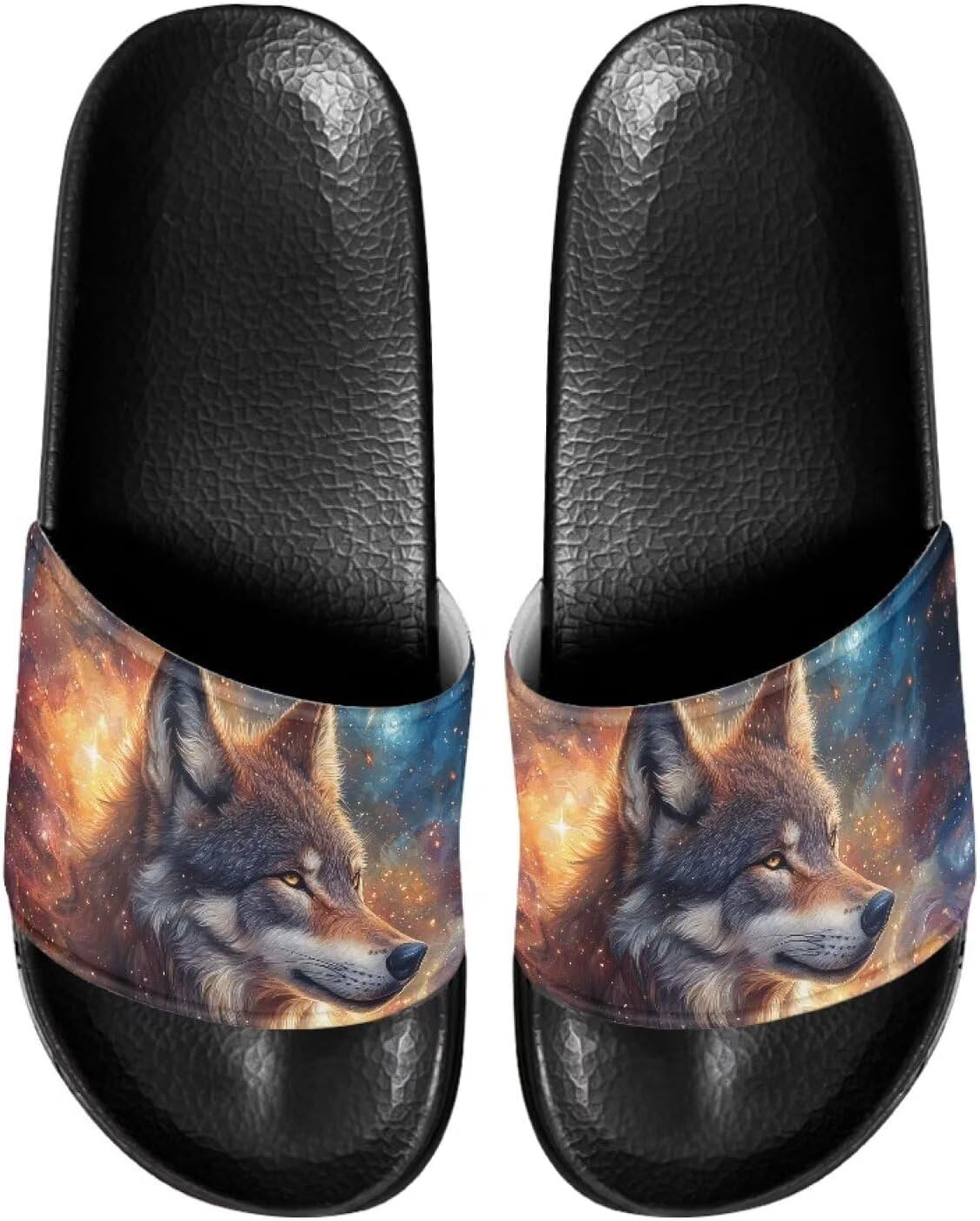 

Мужские шлепанцы Gogavesne - легкие, нескользящие, с открытым носком, быстросохнущие, подходят для ванной, плавания, пляжа и прогулок, Wolf