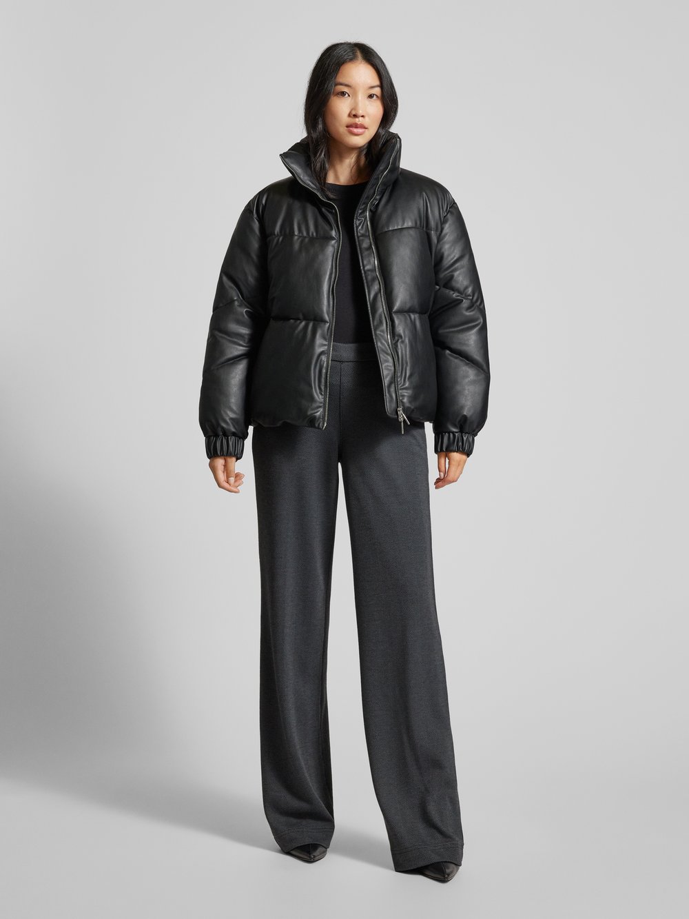 

Стеганая куртка с воротником-стойкой ARMANI EXCHANGE, черный