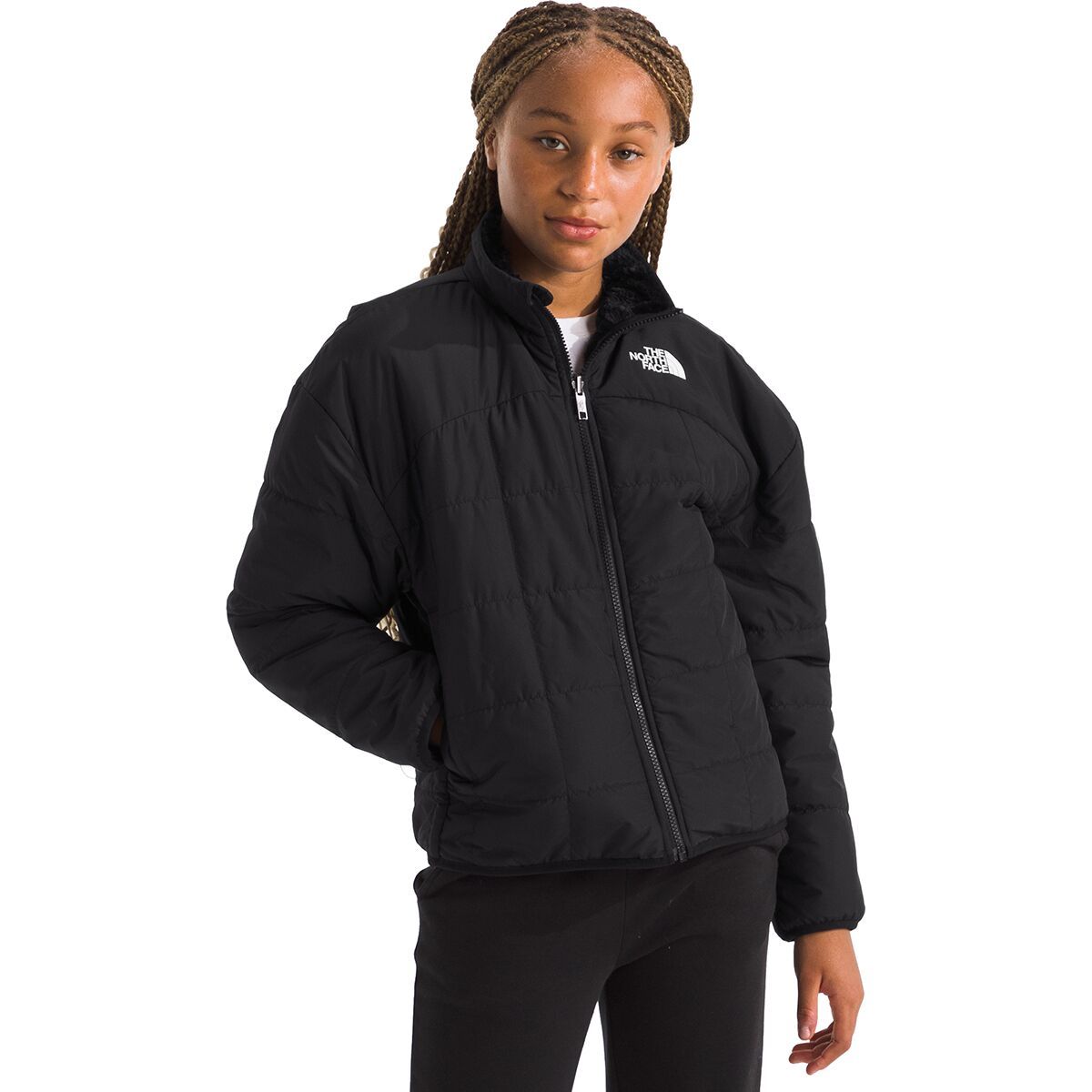 

Реверсивная куртка Shasta на молнии - для девочек The North Face, черный