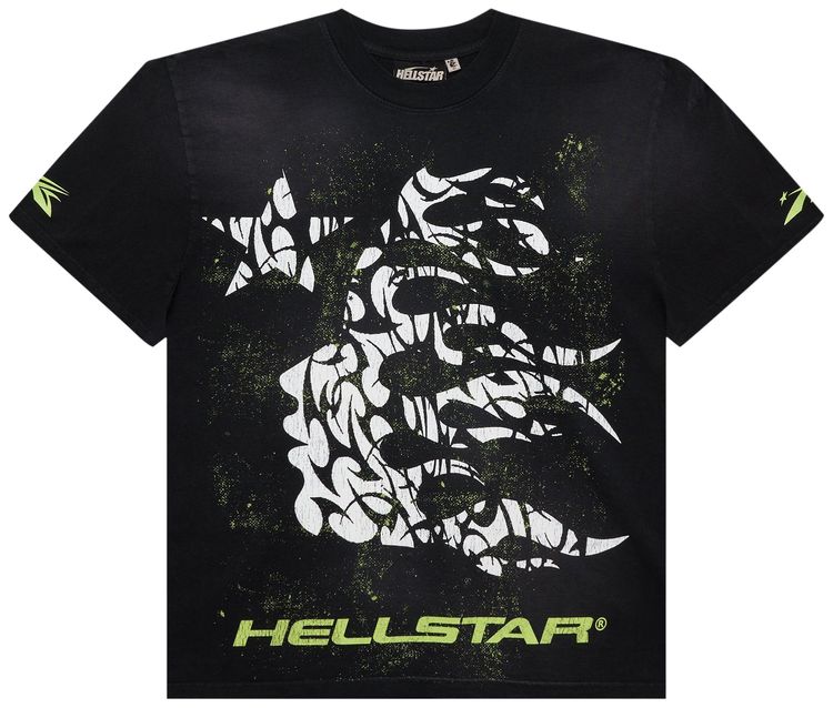 

Футболка Hellstar Thorn Glitter T-Shirt 'Green', черный
