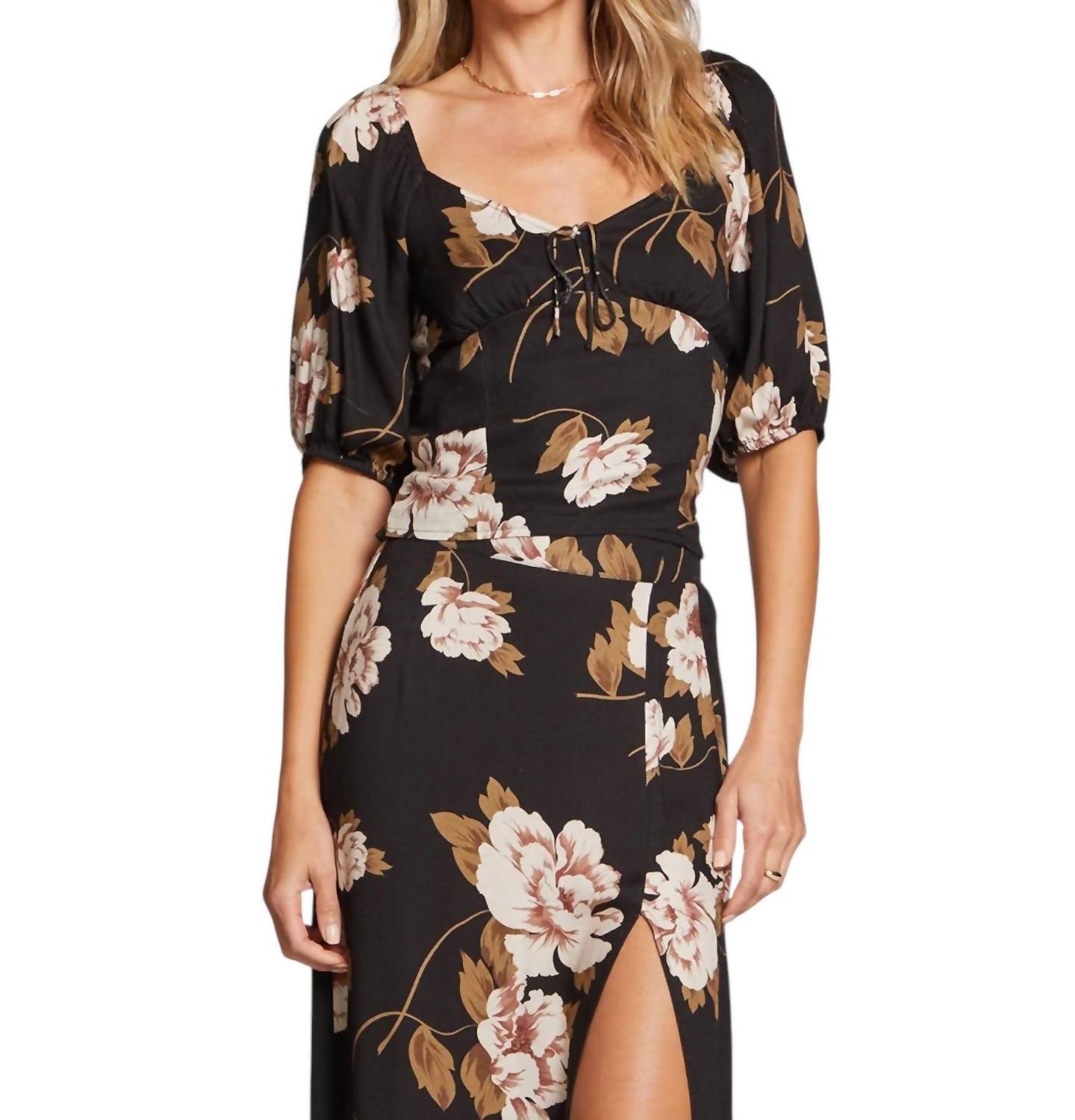 

Топ Cira в черном цвете Saltwater Luxe