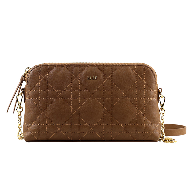 

ELLE Сумка через плечо из спилка с искусственной кожей Regular Women's Brown/Black