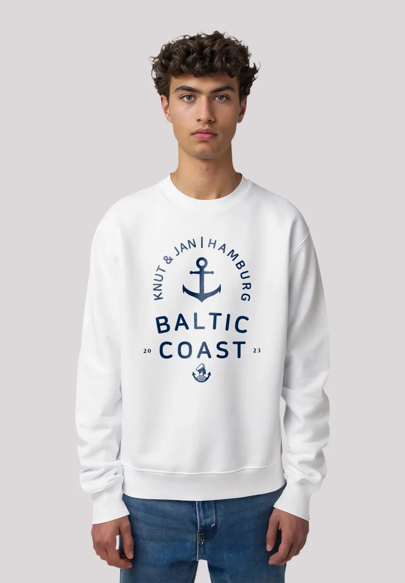 

F4NT4STIC толстовка "Ostsee Logo Knut & Jan Hamburg", премиум качество, белый