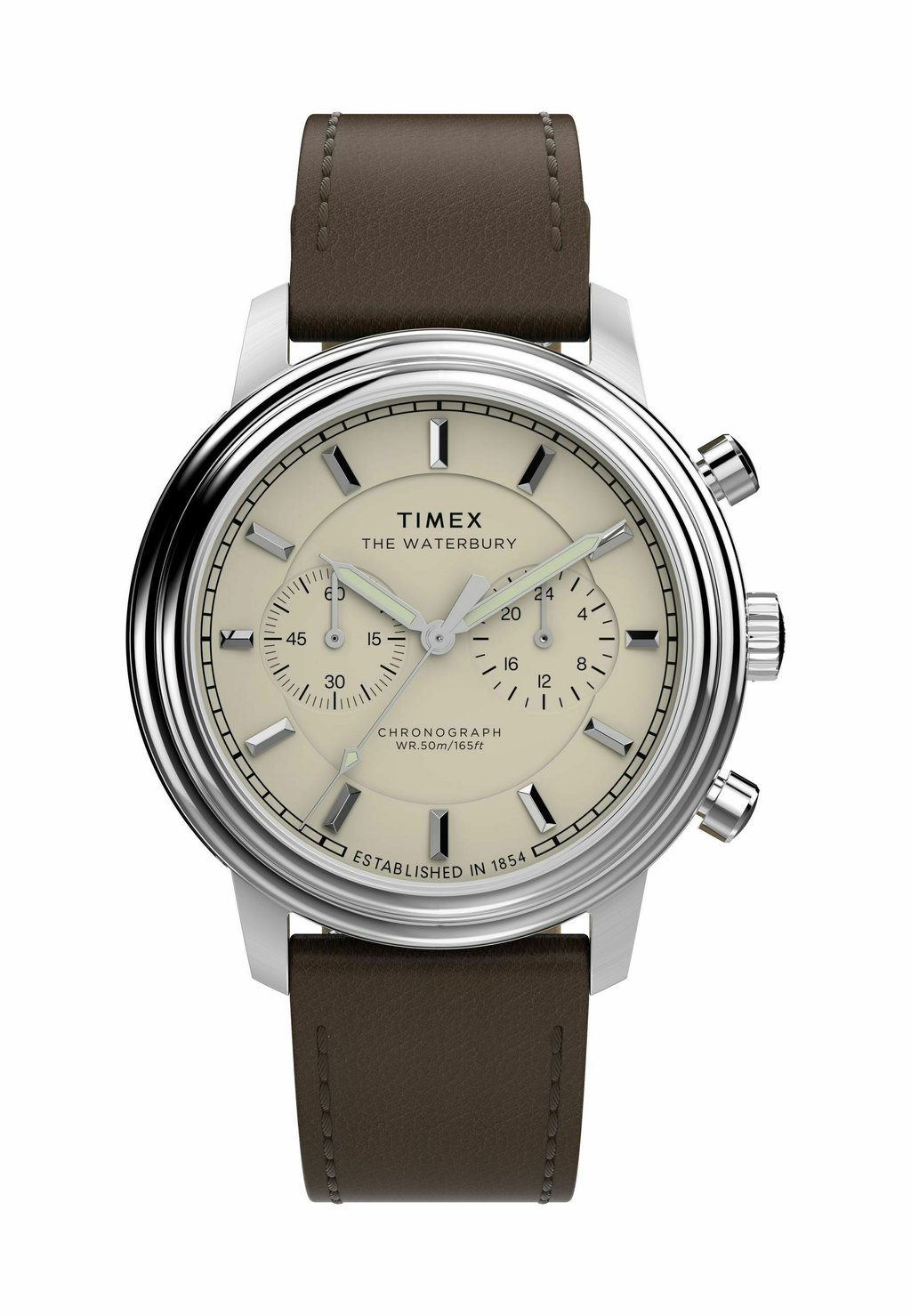 

Часы с хронографом WATERBURY METROPOLITAN Timex, коричневый